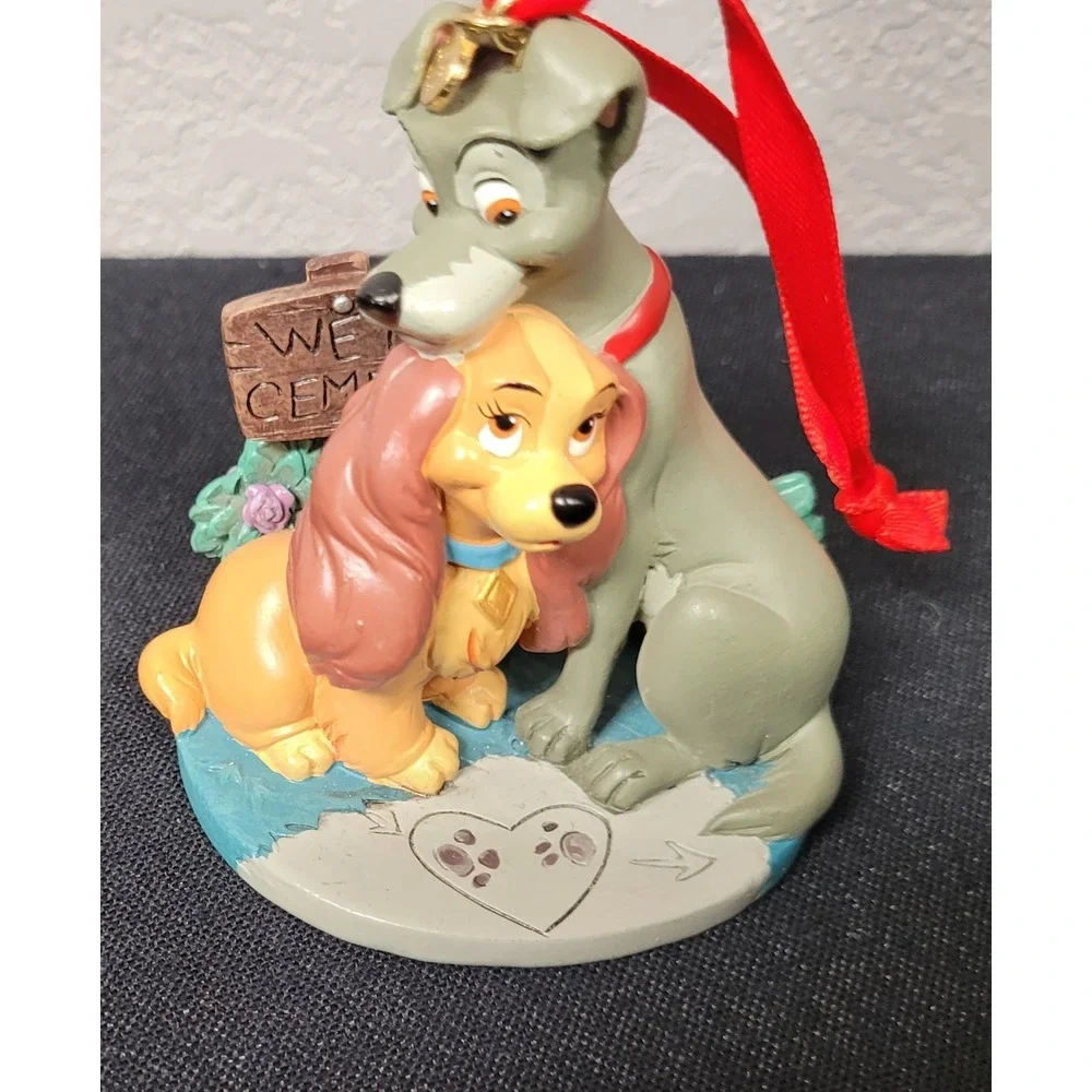 Disney Store Lady and the Tramp Wet Cement Sketchbook Christmas Ornament 2014
